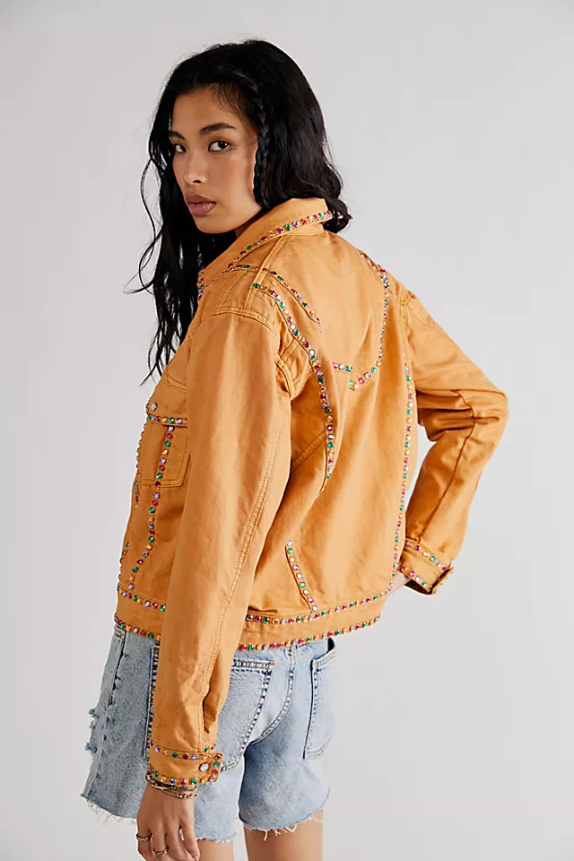 Elvis Jeweled Jacket Rust