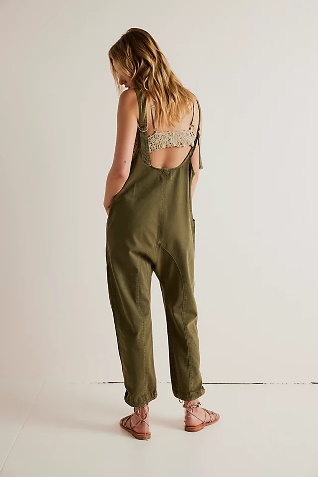 High Roller Jumpsuit Moss Stone