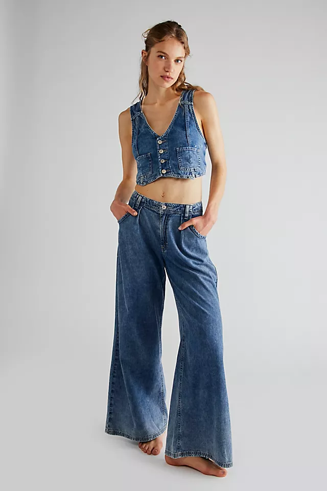 Rider Denim Vest Suit Blue Monday