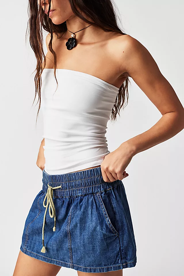 Madeline Pull-On Skort Dark Indigo