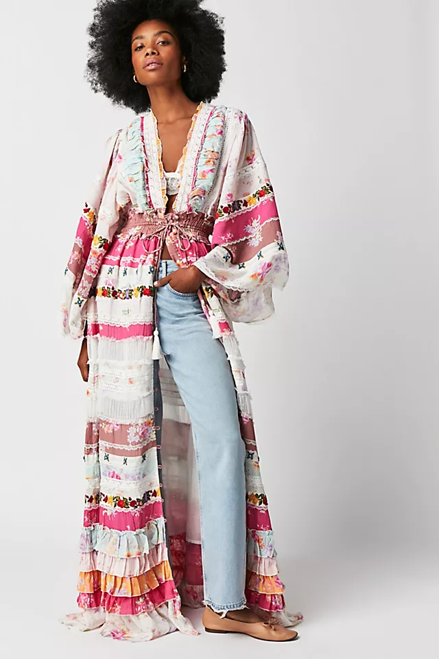Sweet Pea Medley Duster Multi