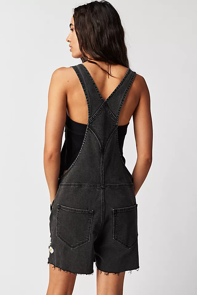 Driftwood Embroidered Shortalls Daisy Daydream