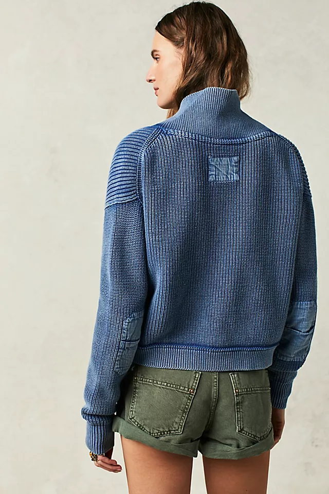 Worn Thru Surplus Cardi Sparkling Indigo