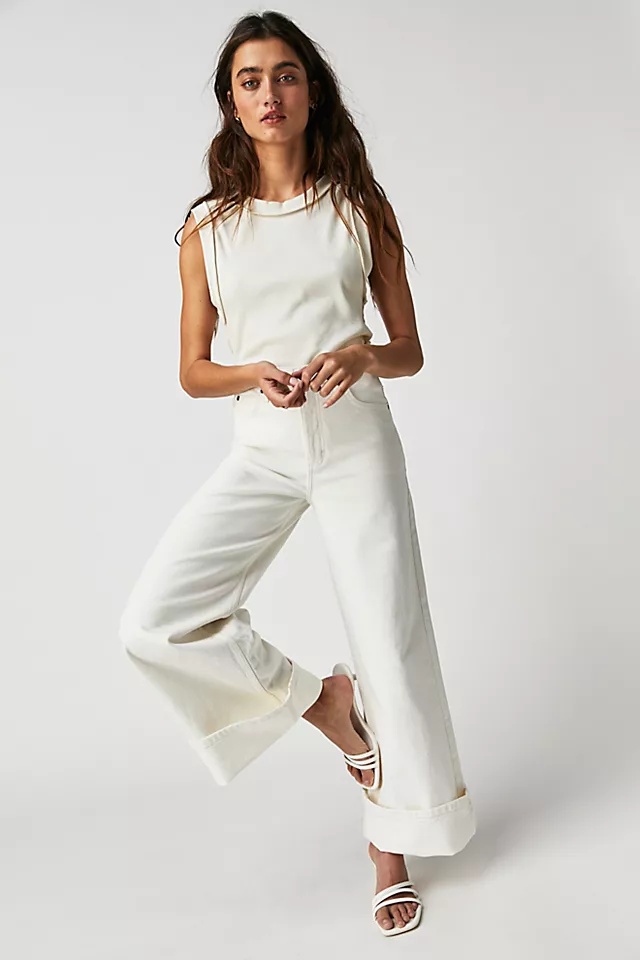 Lee A-Line Jeans Marble White