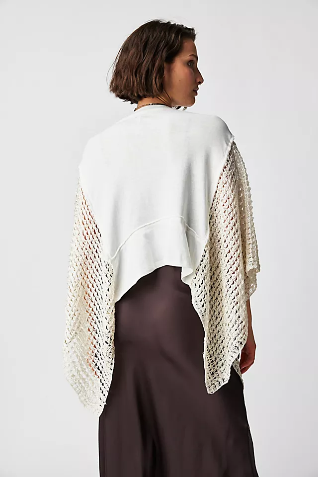 Sundae Crochet Tee Ivory Combo