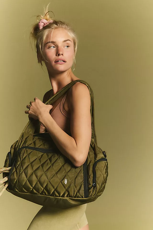 FP Movement Quilted Duffle Bag Olive