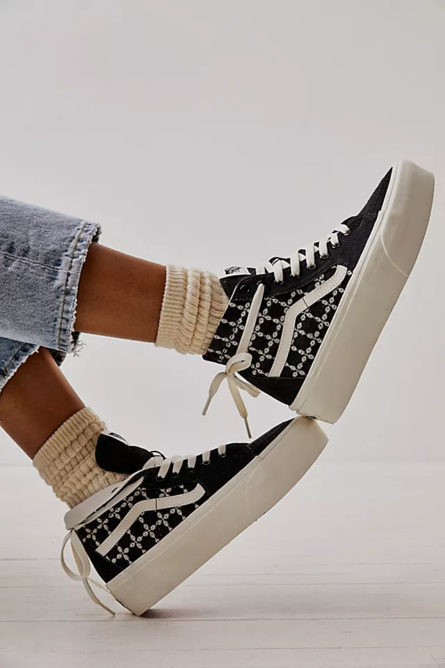 Sk8-hi Denim Mix Stackform Sneakers Denim Mix Black