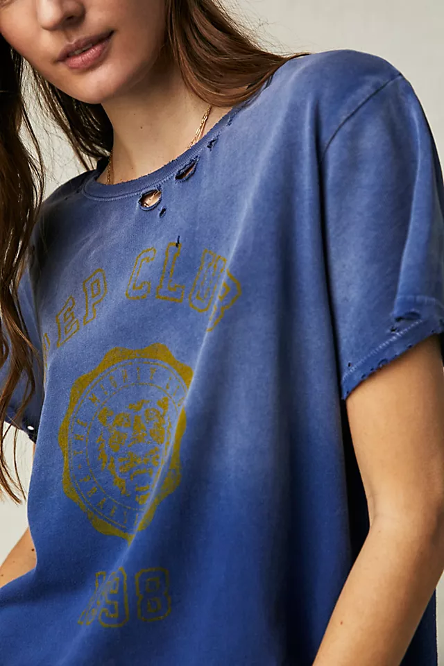 Pep Club Tee Blue Indigo