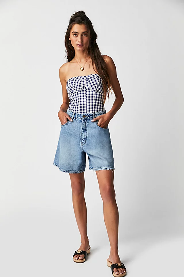 Rolla's Mirage Long Shorts Organic Vintage Blue