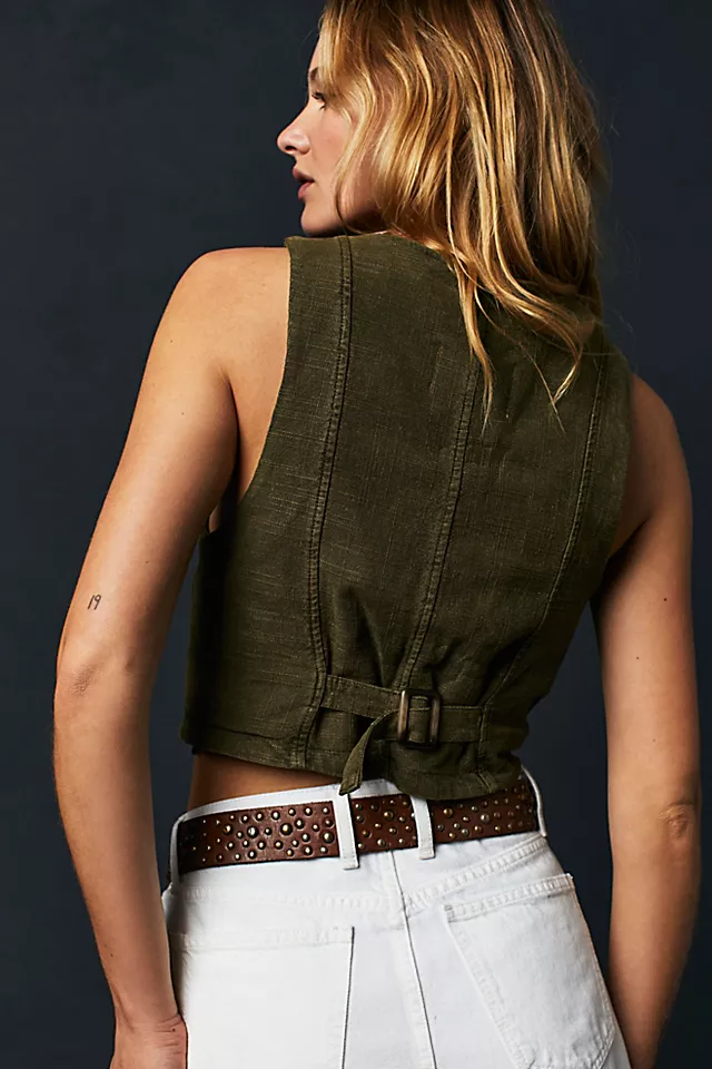 Charley Linen Vest Adventurer