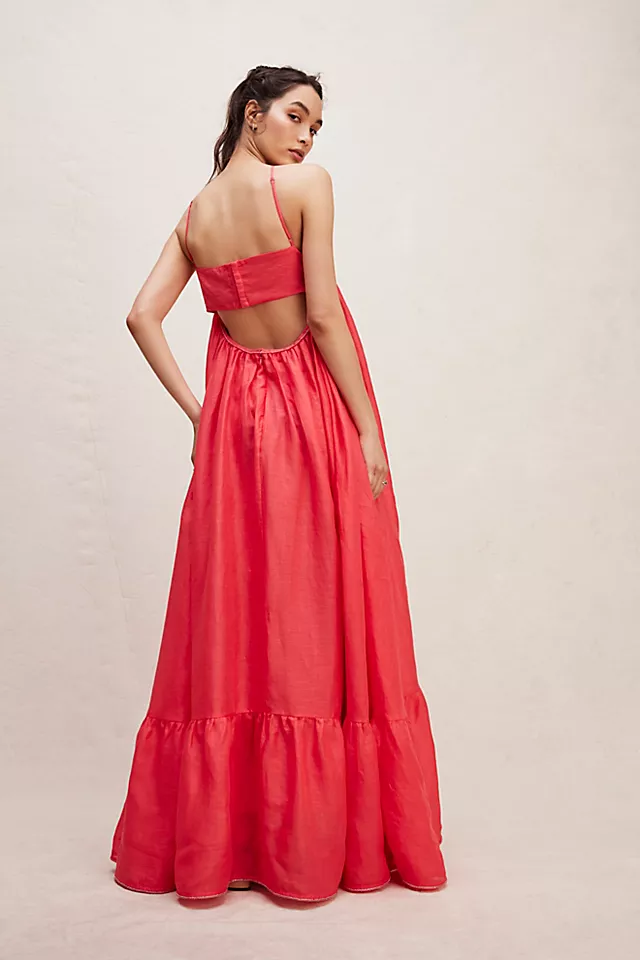 Hansen and Gretel Lordes A-Line Gown Watermelon