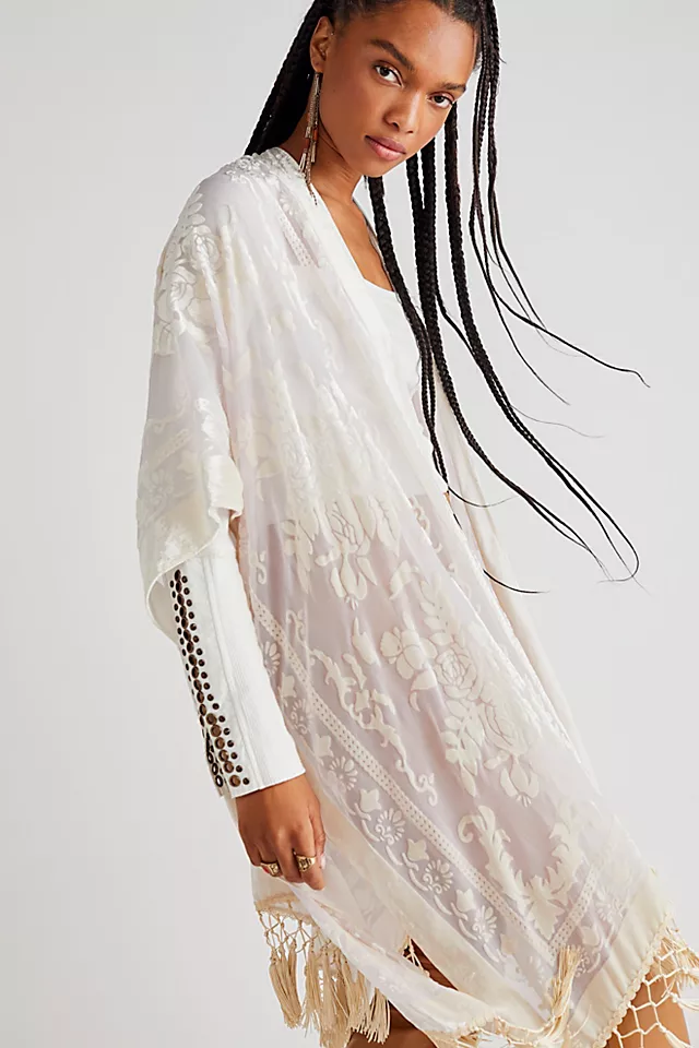 Nightbird Burnout Kimono Amethyst Combo