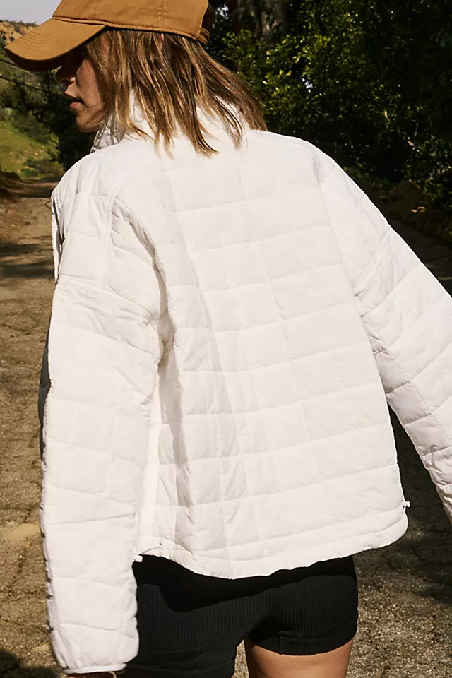 Poppy Packable Puffer Jacket Painted White