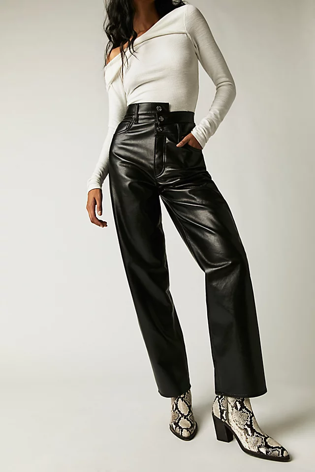 We The Free Ryder Ankle Boots Black / White Snake