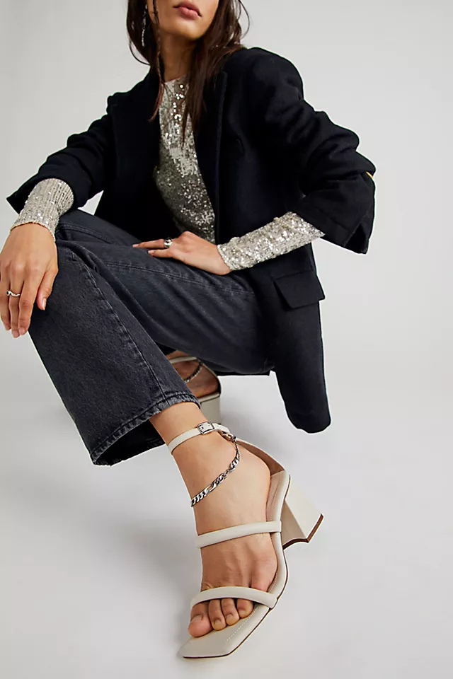 Parker Chain Heels Bone