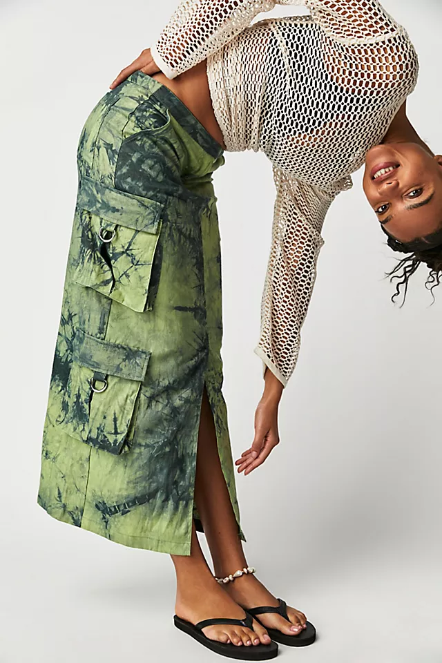 The Ragged Priest Shrub Skirt Green Mix