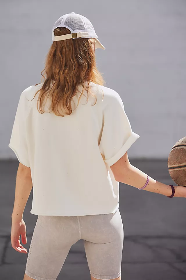 Clemson Crop Sweatshirt Ivory