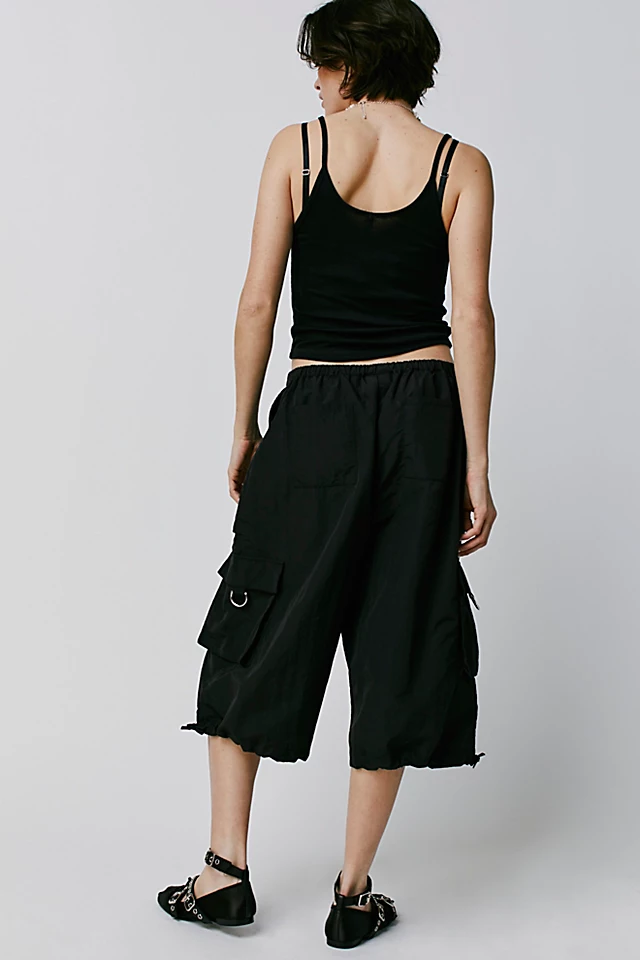 The Ragged Priest Breeze Parachute Shorts Black
