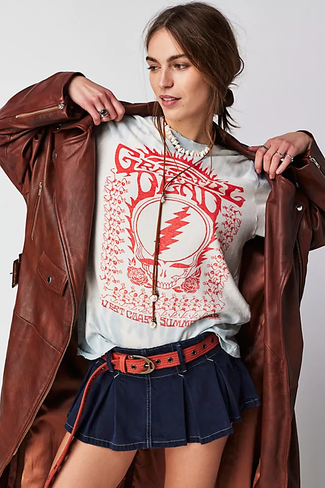 Junk Food Grateful Dead Summer Tour Blue Tie Dye