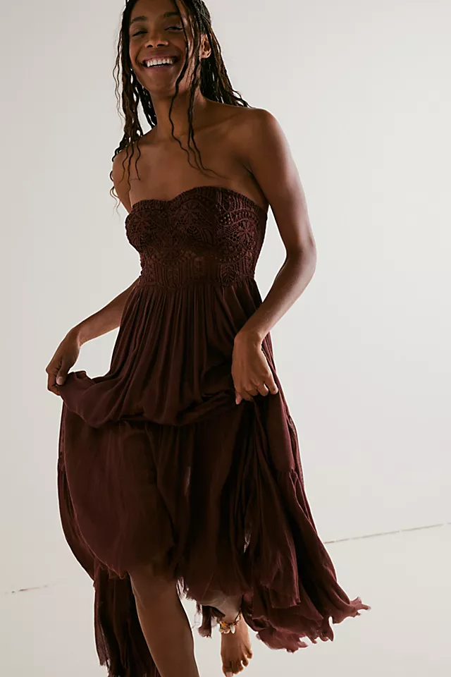 FP One Lumi Maxi Dress Cinnamon Brown