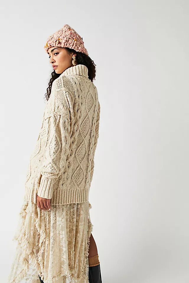 Driftwood Cable Polo Ivory