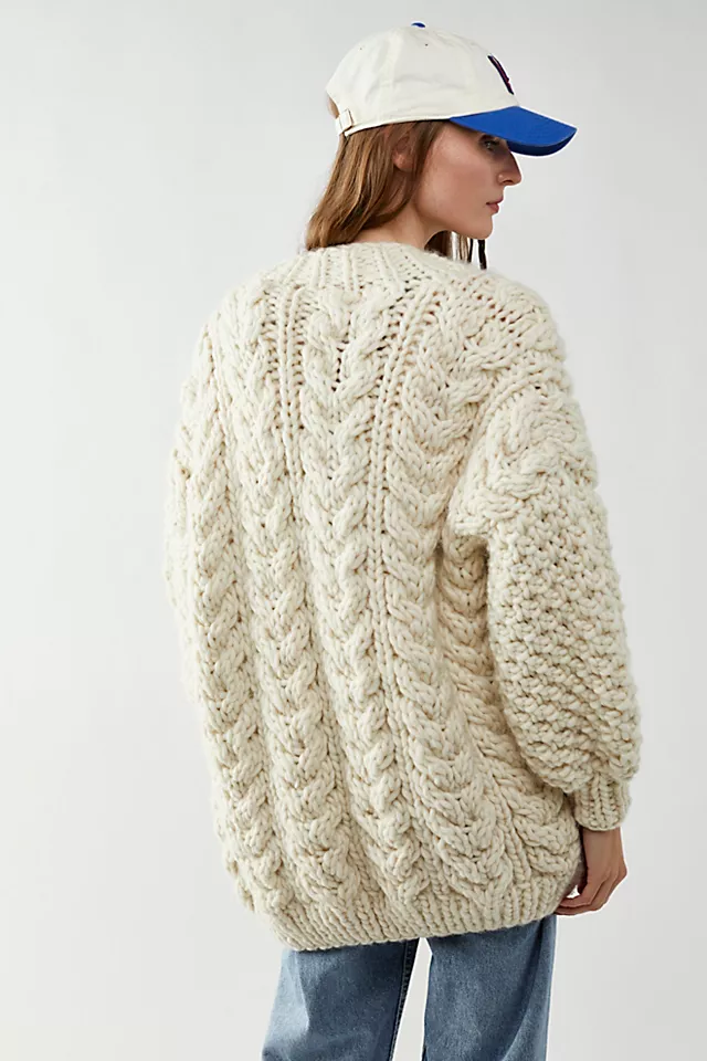Crosby's Second Cousin Cardigan Ivory Sheep