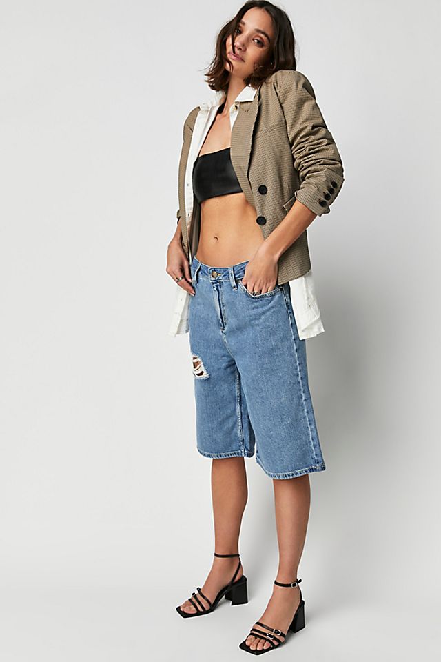 Lee Mid-Rise Mid-Drop Bermuda Shorts Toned Down DX