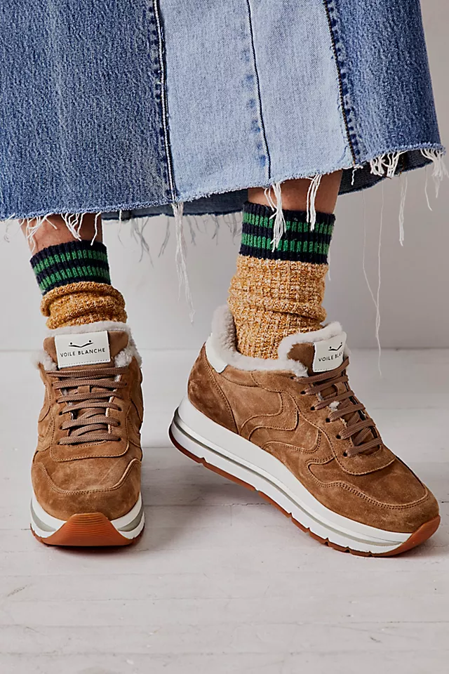 Maran Shearling Sneakers Tobacco