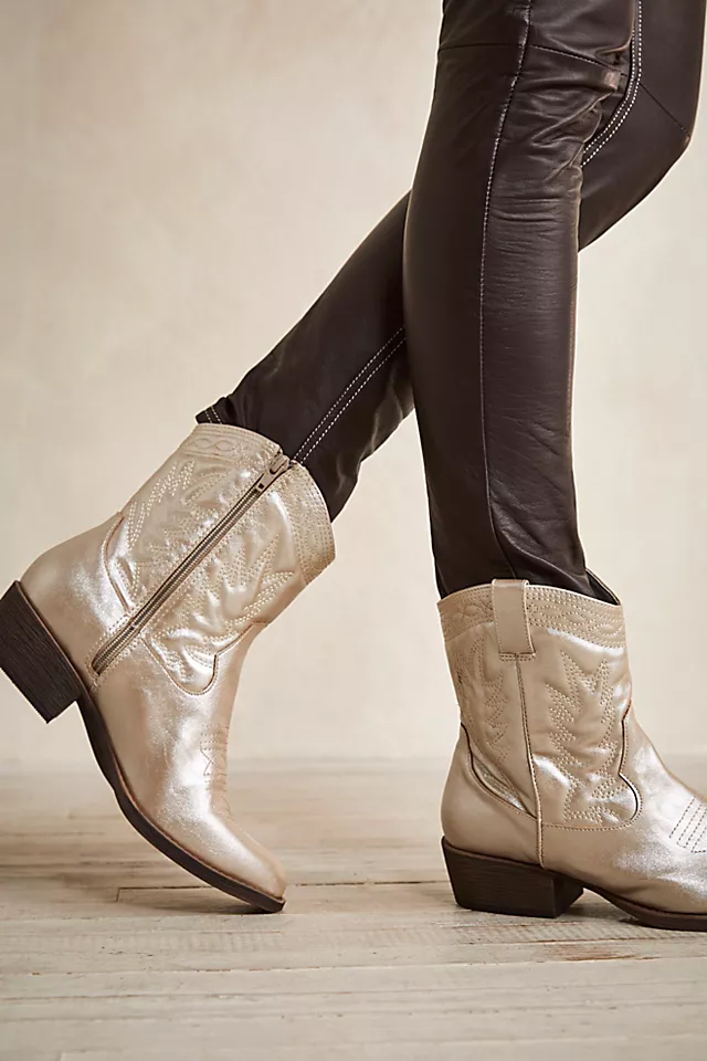 Vegan Ranch Boot Platino Metallic