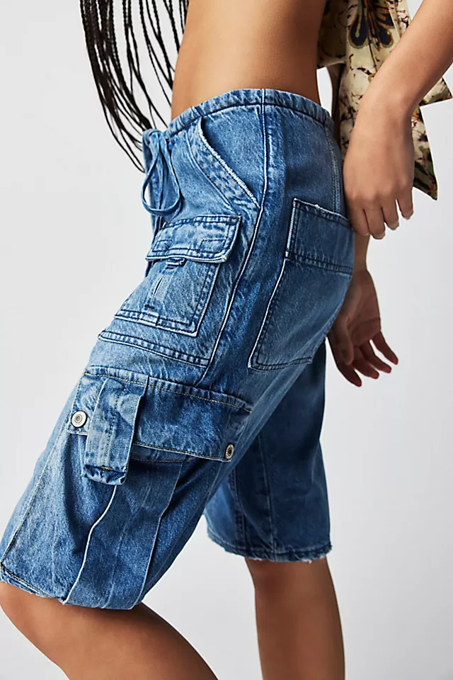 Reina Cargo Shorts Canyon Blue