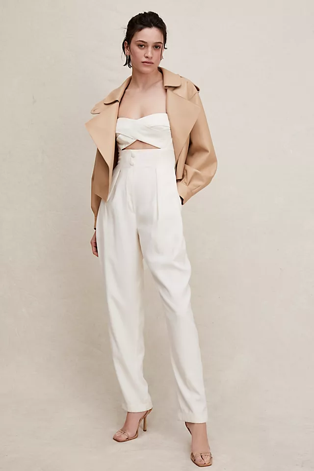 Sabina Musayev Rosa Jumpsuit White