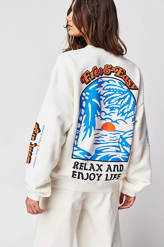 Free & Easy Paradise Sweatshirt Coconut