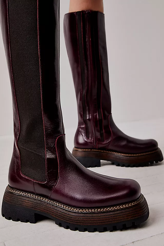 Rhodes Tall Chelsea Boots Vino