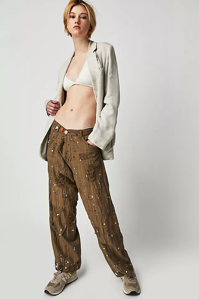 Magnolia Pearl Check Provision Trousers Army