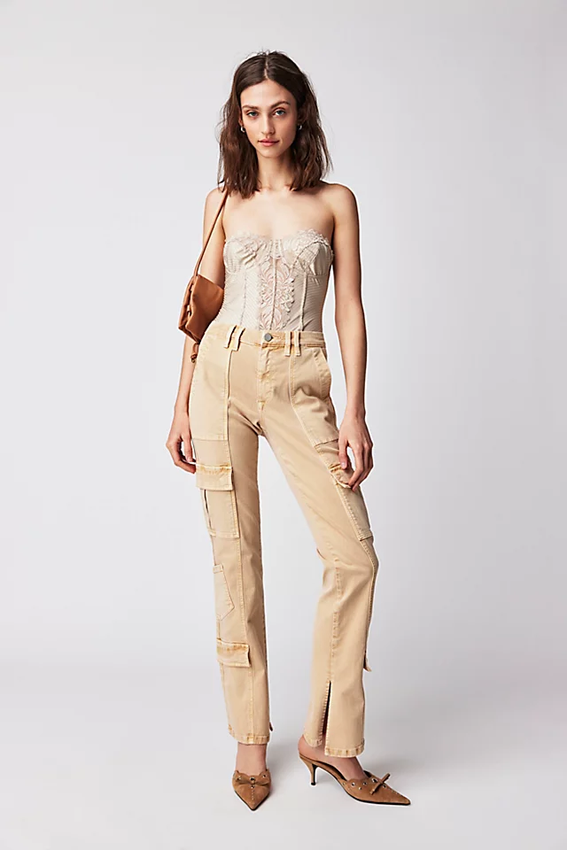 Blank NYC Utility Jeans Summer Wheat