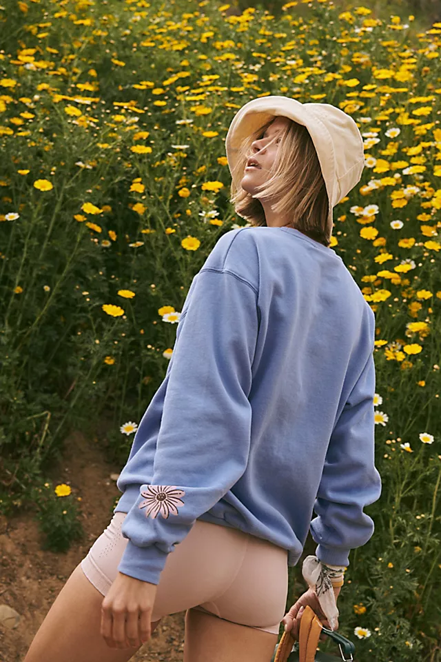 Nature Graphic Sweat Light Blue