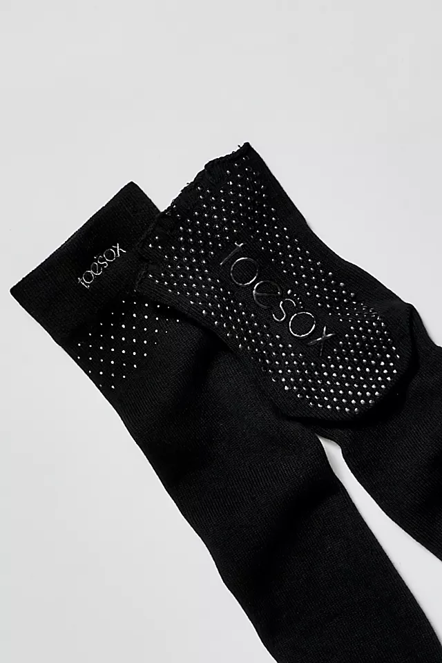 Toesox Knee High Socks Black