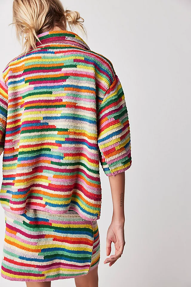 Oversized Crocheted Skirt Set Crochet Multi