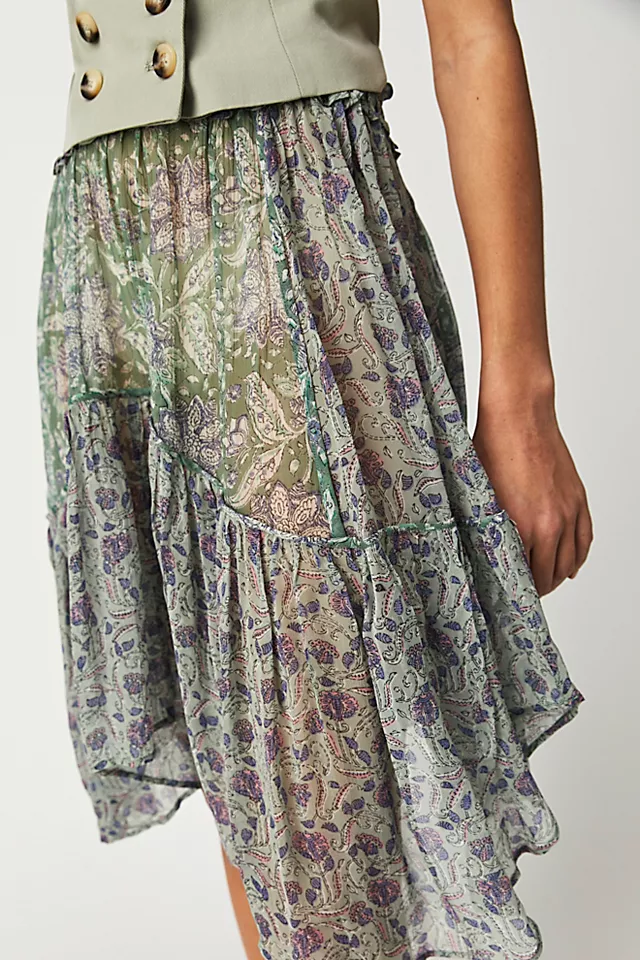 Antik Batik Loah Skirt Aqua