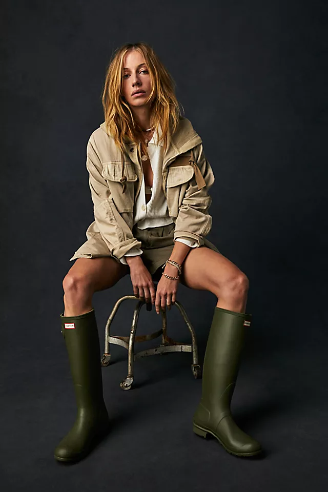 Hunter Wellies Olive Leaf