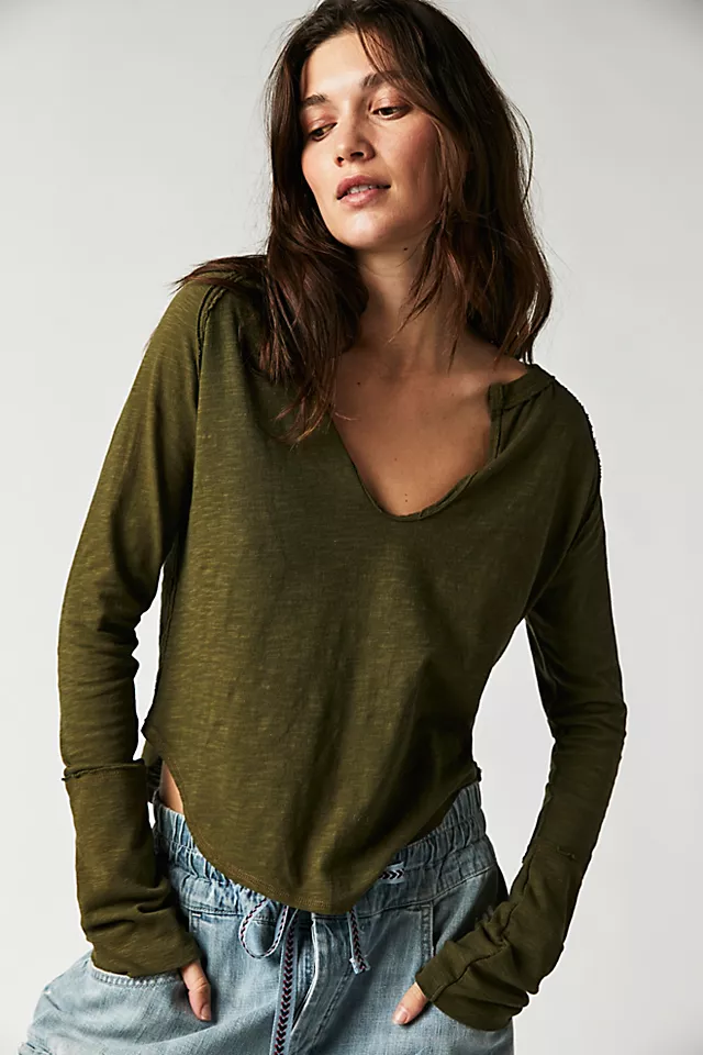 Hailey Long Sleeve Army