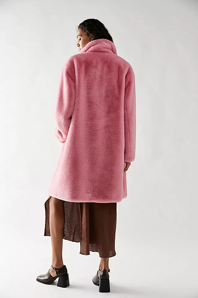 APPARIS Imani Fur Coat Lolly Pink