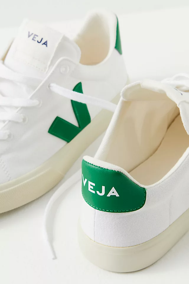 Campo Canvas Sneakers White / Emerald