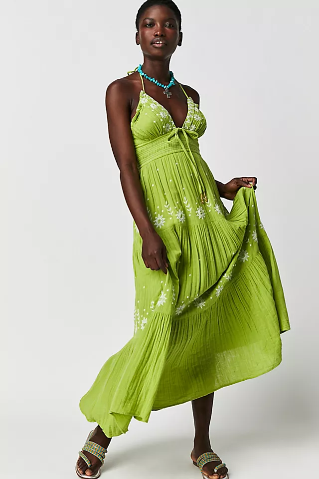 Real Love Embroidered Dress Lace Fern Combo