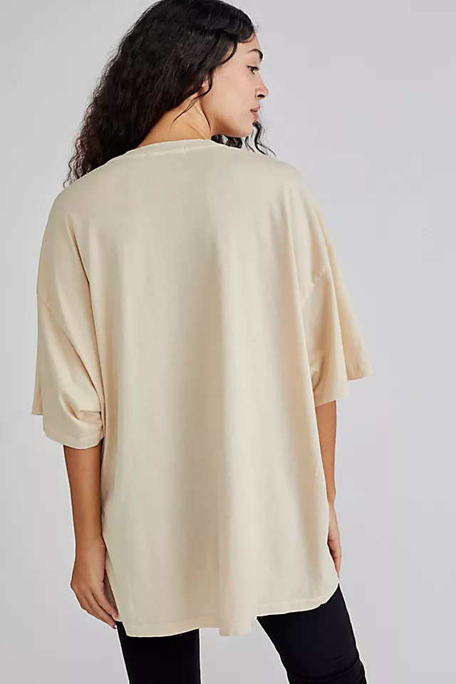 Nirvana Trippy Heart One Size Tee Sand