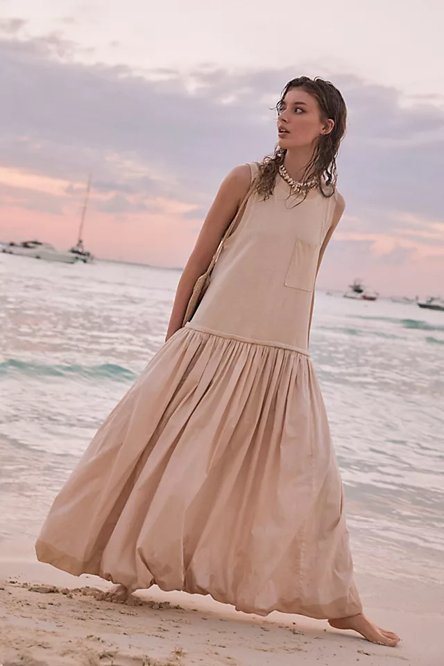 Calla Lilly Dress Sandstone