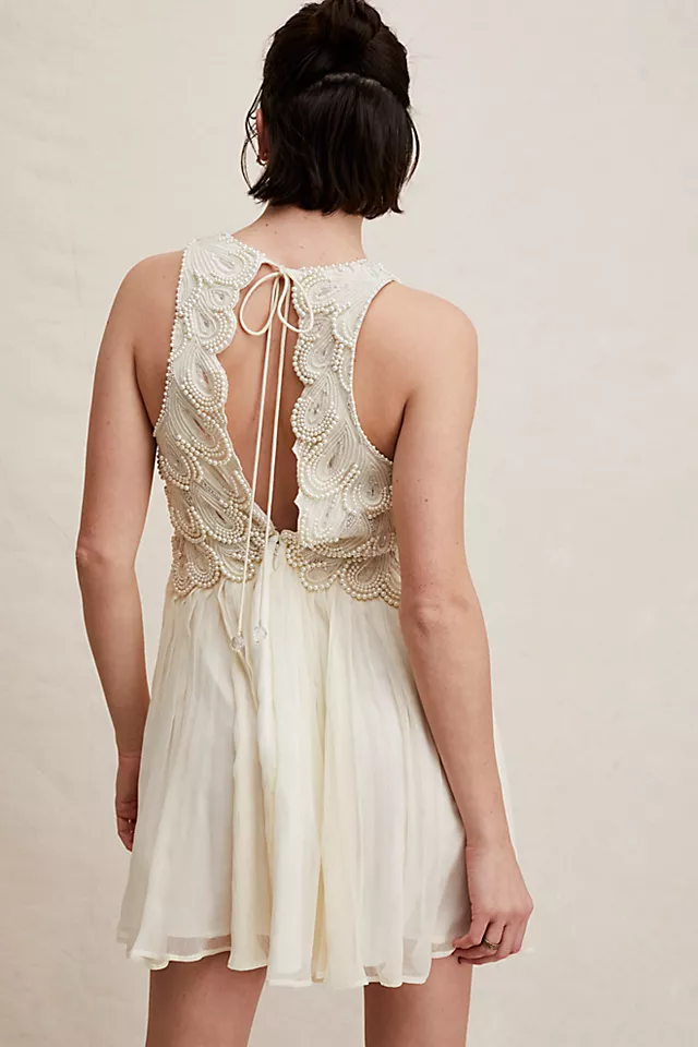 Pearlie Mini Dress Pearl Combo