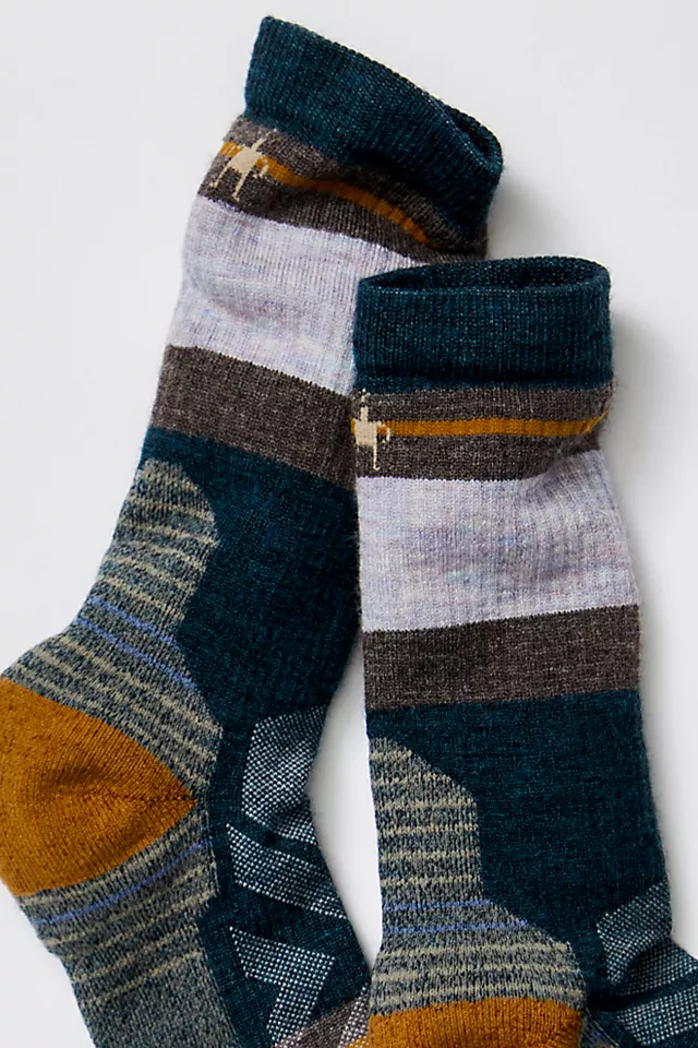 Smartwool Hike Saturnsphere Crew Socks Twilight Blue