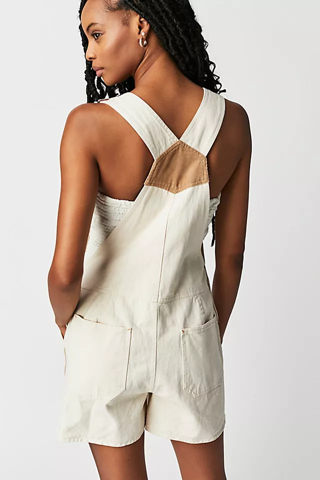 Brixton Costa Short Shortalls Natural