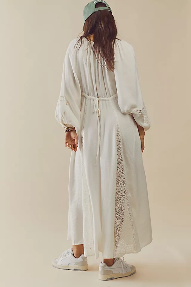 Southwest Lace Maxi Dress Ivory